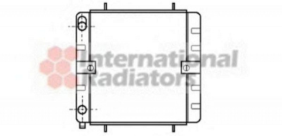 VAN WEZEL 58002032 -  Радиатор, охлаждение двигателя